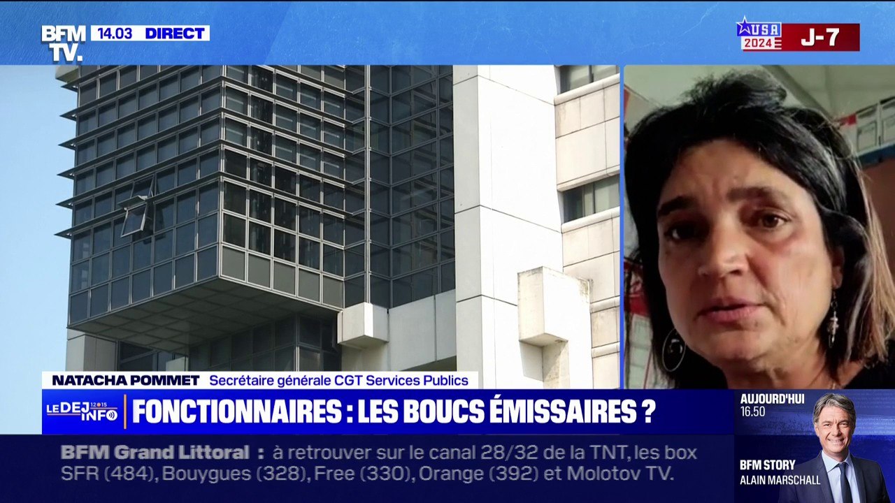 Licenciement des fonctionnaires: "Ce n'est pas tabou, cela existe dans le statut", souligne Natacha Pommet (CGT Services publics)