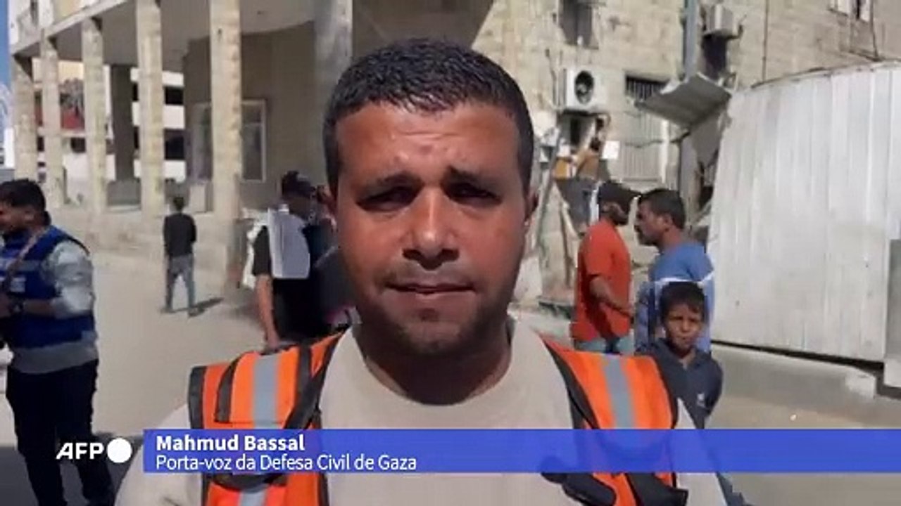 Defesa Civil relata mais de 55 mortos em bombardeio israelense no norte de Gaza