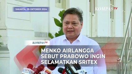 Menko Airlangga Sebut Presiden Prabowo Ingin Selamatkan Sritex