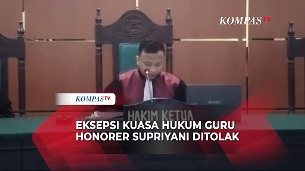 Eksepsi Kuasa Hukum Guru Honorer Supriyani Ditolak Majelis Hakim, Ini Alasannya