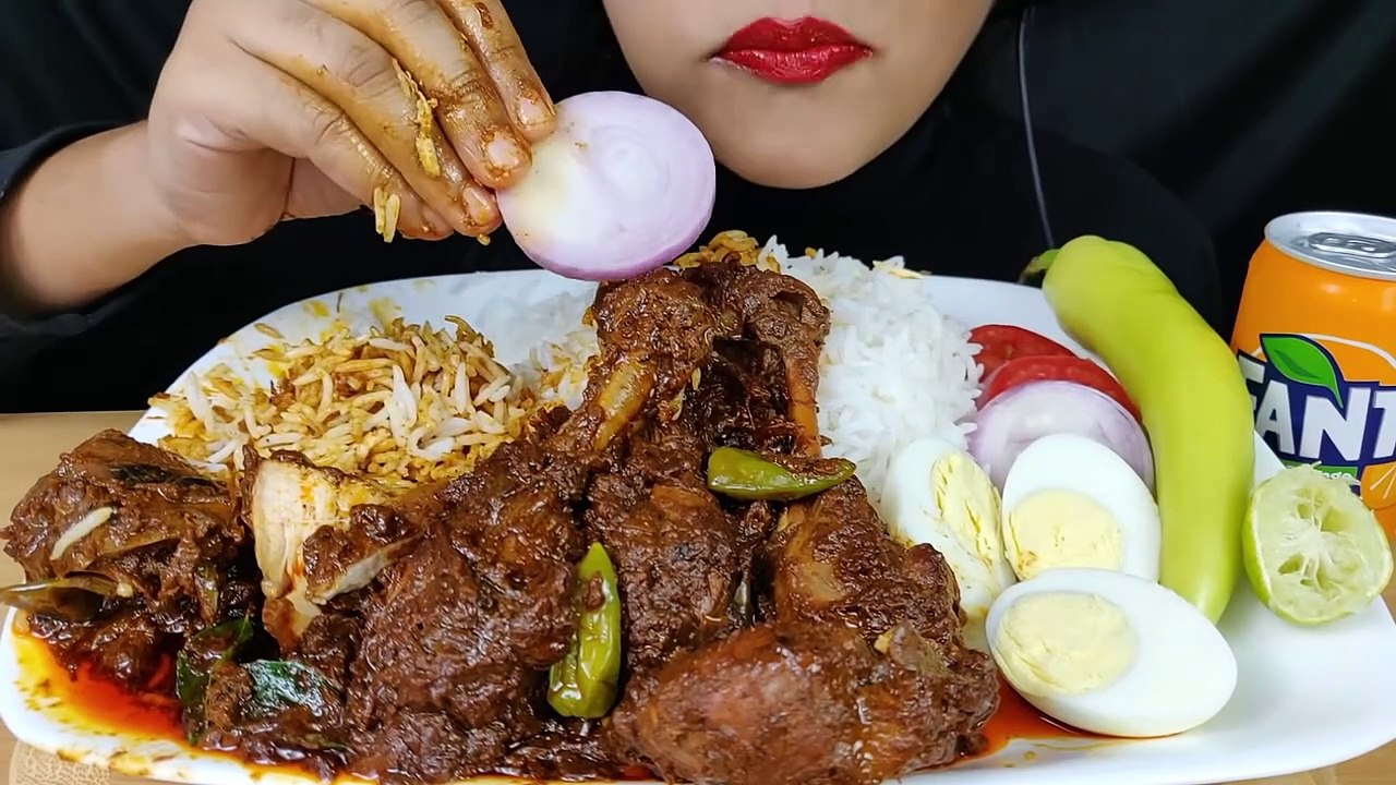 ASMR__RECIPE_EASY CHICKEN CURRY +EATING CHICKEN MASALA WITH RICE AND BOILED EGGS _FOOD VIDEOS_