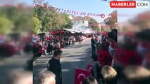 Cumhuriyet Bayramı Kutlamalarında Motosikletli Polis Kazası