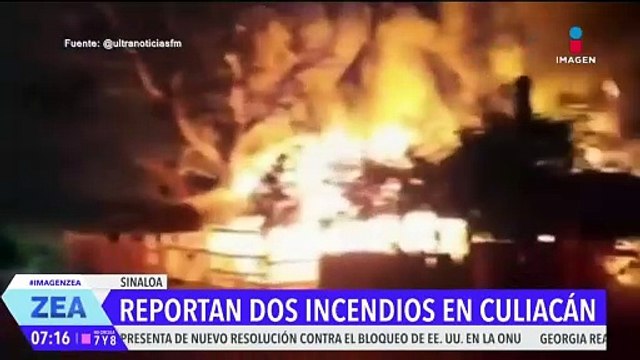 Se reportan dos incendios en Culiacán, Sinaloa