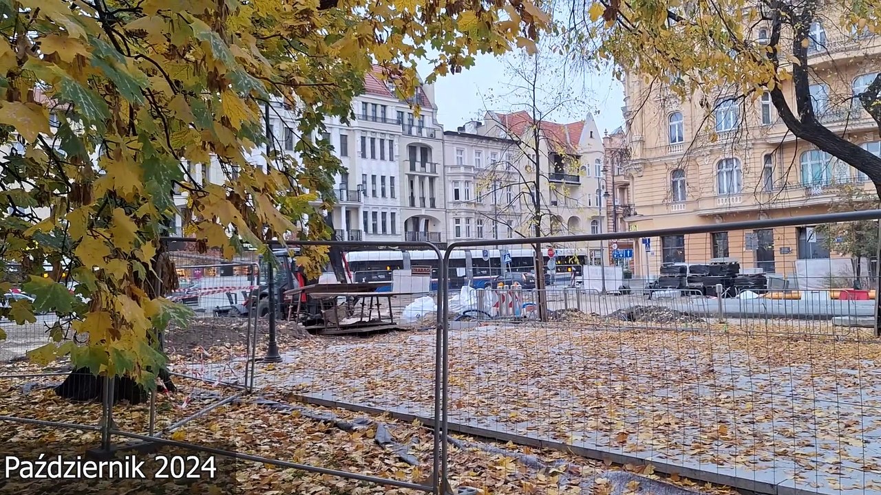Trwa przebudowa placu Wolności w Bydgoszczy