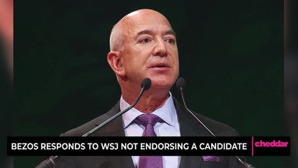 Bezos Responds to WSJ Not Endorsing a Candidate