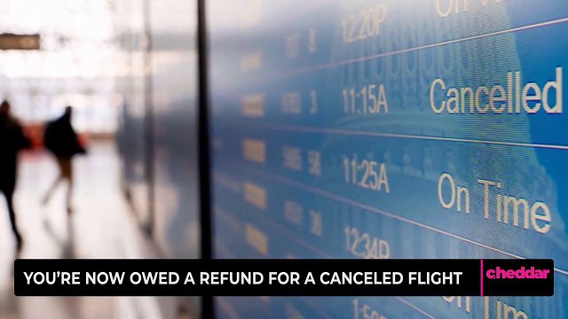 You're Now Owed a Refund for a Canceled Flight