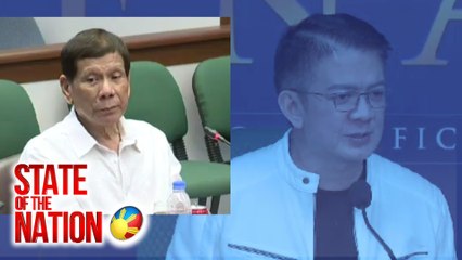 Mga pahayag ni Duterte sa Senado, "under oath" kaya puwedeng magamit laban sa kaniya, ayon kay SP Escudero | SONA