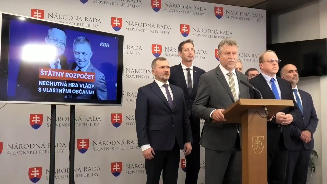 ZÁZNAM: KDH: V dôsledku neefektívneho výberu daní príde štát o 900 miliónov eur
