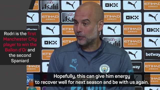 Rodri deserved the Ballon d'Or - Guardiola