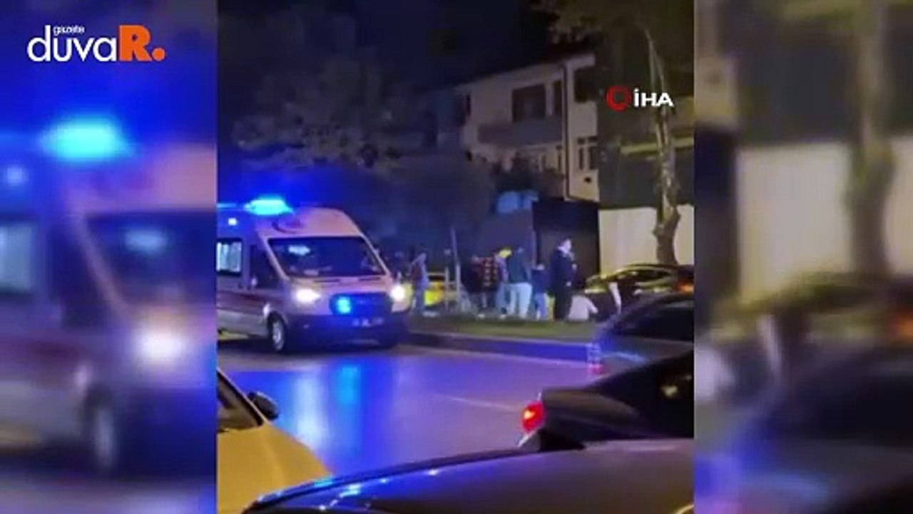 Kavgadan kaçarken çelme takılarak düşürüldü, üzerinden otomobil geçti: O anlar kamerada