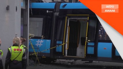 Empat orang cedera, tram rempuh sebuah kedai