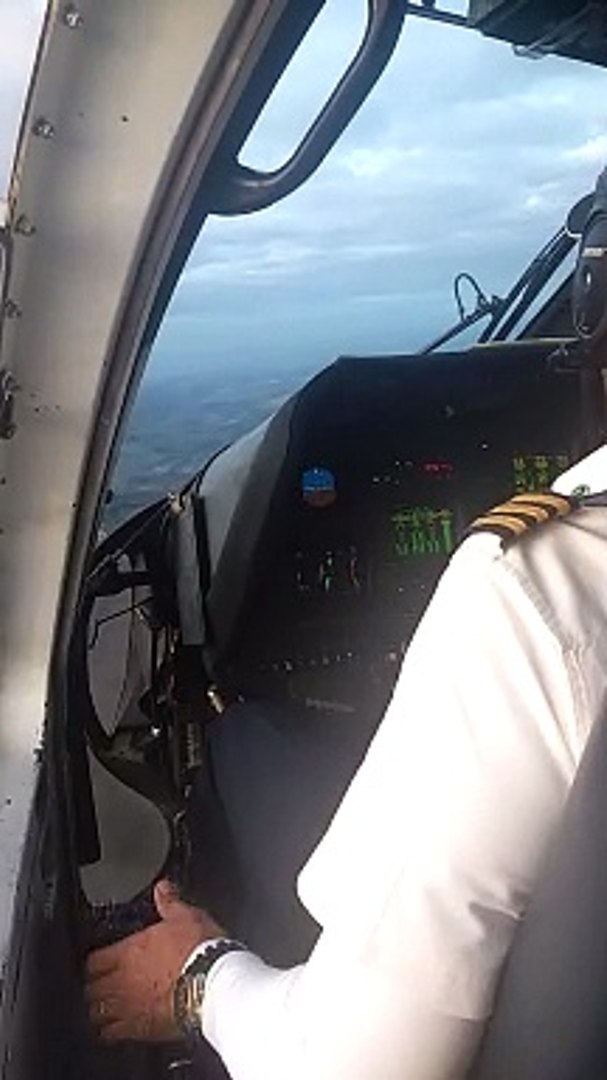 Check de auto-rotação em um helicóptero.