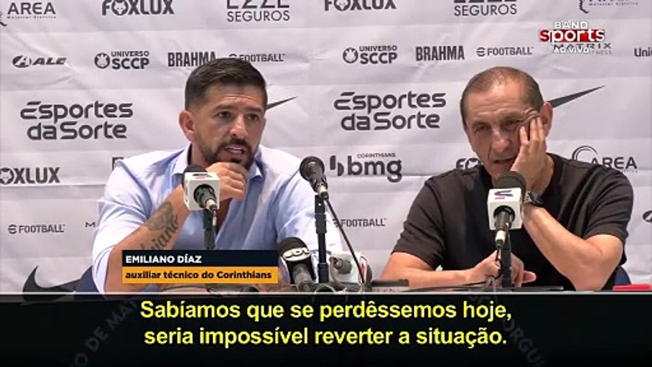 AUXILIAR DO CORINTHIANS, EMILIANO DÍAZ DESTACA IMPORTÂNCIA DA VITÓRIA SOBRE O CUIABÁ | PRIMEIRO TEMPO