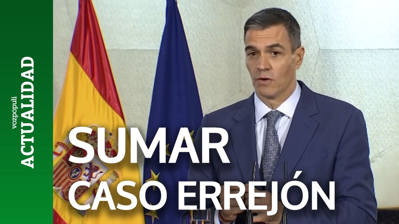 Sánchez dice que la respuesta de SUMAR al Caso Errejón fue "contundente"