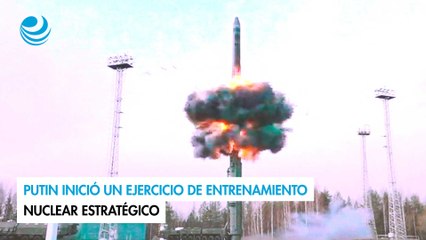 Putin inició un ejercicio de entrenamiento nuclear estratégico