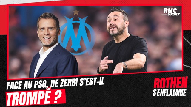 OM 0-3 PSG : ce qui a choqué Rothen dans la plan de De Zerbi