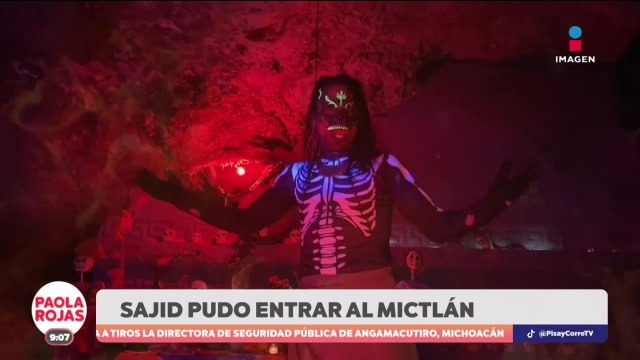 Sajid Fonseca visitó El Mictlán para conocer más sobre las tradiciones mexicanas