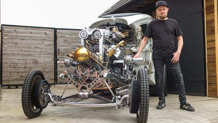 Master Inventor Creates Stunning Steampunk Hot Rod from Scratch 🚗