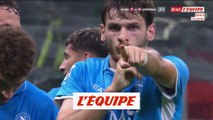 Maignan impuissant sur la superbe frappe de Kvaratskhelia - Foot - ITA - AC Milan-Naples