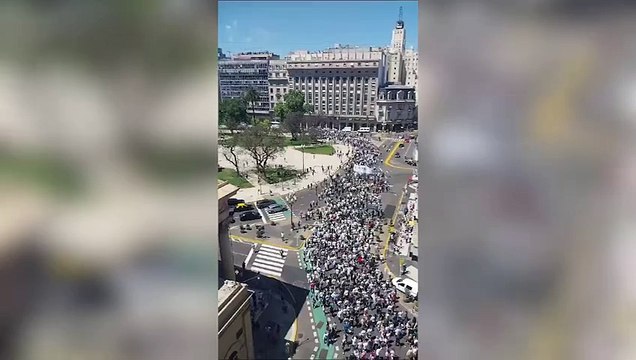 Movilización de los trabajadores de la AFIP contra el desguace del organismo y los 3155 despidos