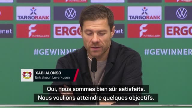 Leverkusen - Alonso : Nous voulions atteindre quelques objectifs