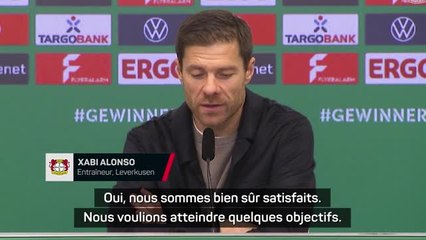 Leverkusen - Alonso : "Nous voulions atteindre quelques objectifs"