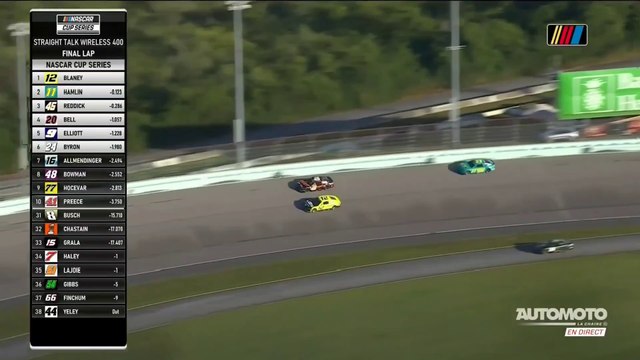 NASCAR 2024 Miami Race Epic Battle Lasts Laps Reddick Win