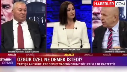 Canlı yayına bağlanacak kişinin ismini duyan Ümit Özdağ, stüdyoyu terk etti