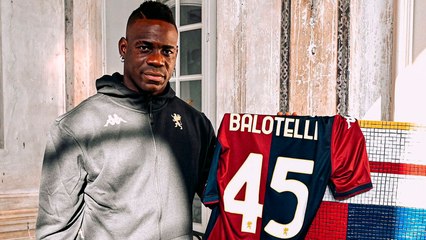 Mario Balotelli es el nuevo fichaje del Genoa y se une a las filas de la Serie A con Johan Vásquez