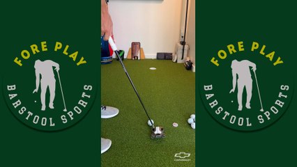 Trying A Wild Putting Stroke