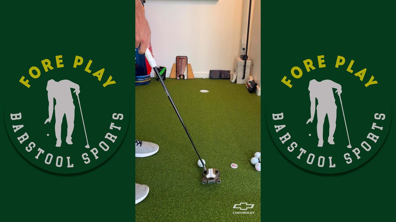 Trying A Wild Putting Stroke