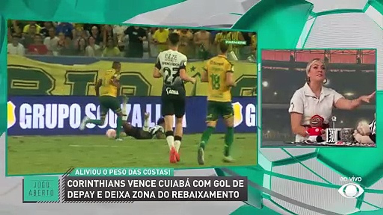 Denílson ironiza pênalti para o Corinthians contra o Cuiabá: “Talles tá vendo meu DVD”