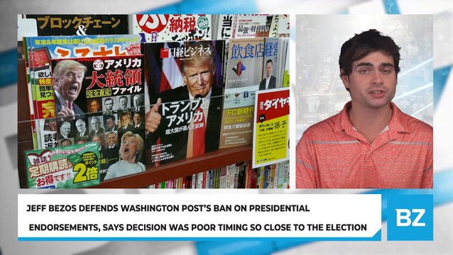 Jeff Bezos Defends Washington Post’s Ban On Presidential Endorsements, Says Decision Was Poor Timing So Close To The Election