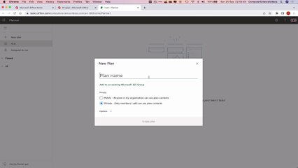 How to USE Microsoft Planner for Office 365 On a Mac - Tutorial 1 - Create a Plan - Basic Tutorial
