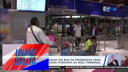 Ilang bibiyahe sakay ng bus pa-probinsiya para sa Undas, maagang pumunta sa mga terminal | Unang Balita