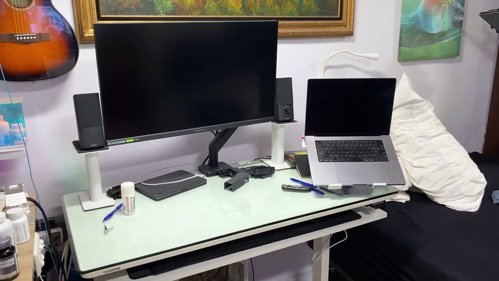 ULTIMATE DIY Setup Adjustable Electric Stand UP Desk FLEXISPOT for GAMING REVIEW #wisebuyreviews
