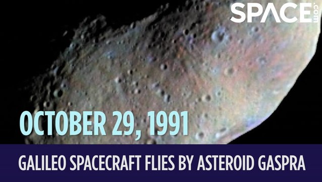 OTD In Space - October. 29: Galileo Spacecraft Flies By Asteroid Gaspra