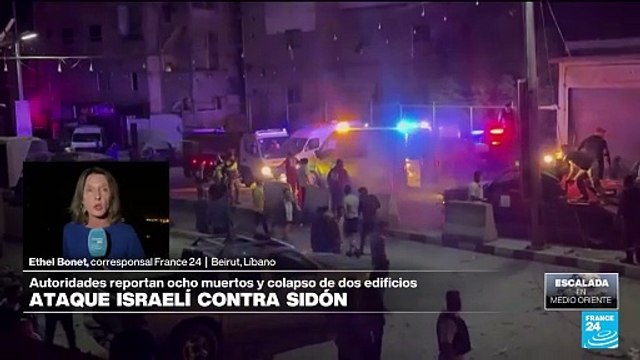 Informe desde Beirut: Israel bombardea tres edificios residenciales en Sidón, Líbano