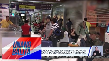 Ilang bibiyahe sakay ng bus pa-probinsiya para sa Undas, maagang pumunta sa mga terminal | Unang Balita