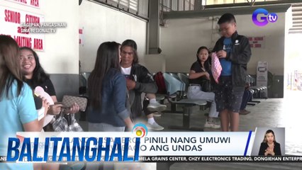 Ilang pasahero, pinili nang umuwi ilang araw bago ang Undas | Balitanghali