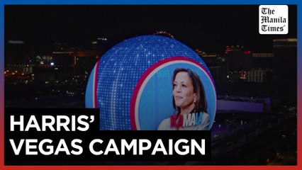 Kamala Harris' campaign to launch political ad on Las Vegas Sphere