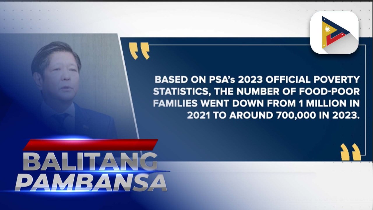 PBBM, kumpiyansa sa mga hakbang na ginagawa ng pamahalaan para tugunan ang kahirapan sa bansa