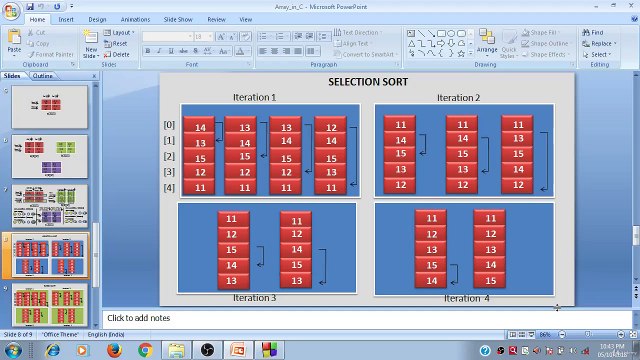 Learn Programming Technique C to Master Skills - Selection Sort Program