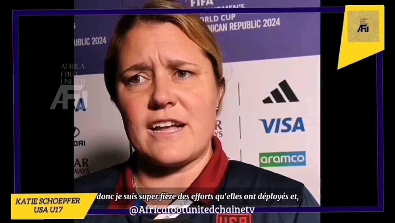 Coupe du Monde Féminine U17 République Dominicaine  #États_Unis   : Katie Schoepfer fière de son équipe malgré l'élimination en demi-finale face à la #CoréeDuNord  ⚽