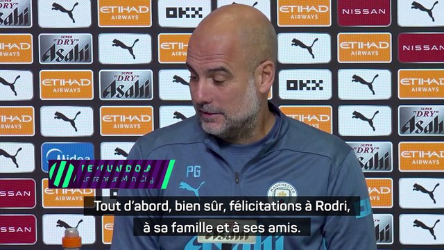 Guardiola : Nous sommes très fiers de Rodri