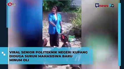 Viral Senior Suruh Mahasiswa Baru Minum Oli di Kupang