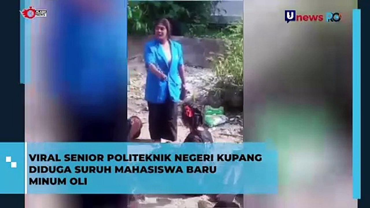 Viral Senior Suruh Mahasiswa Baru Minum Oli di Kupang