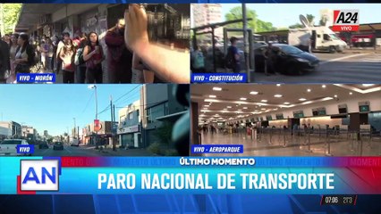 PARO NACIONAL de transporte: más de 500 cortes en todo el país