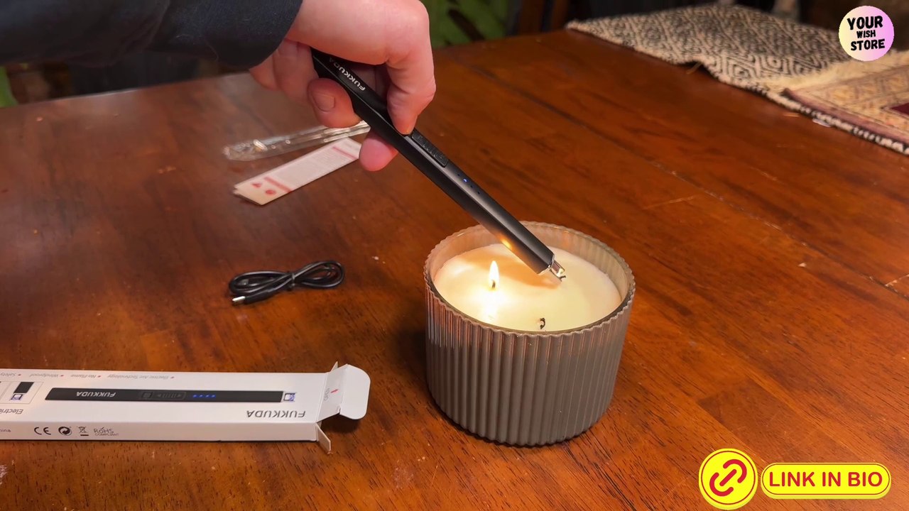 Rose Gold Electric Plasma Arc Candle Lighter - Windproof, Flameless & USB Rechargeable Review