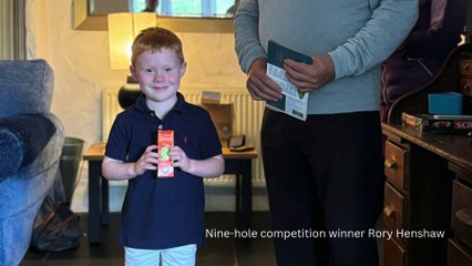Trefloyne Golf Club juniors presentation